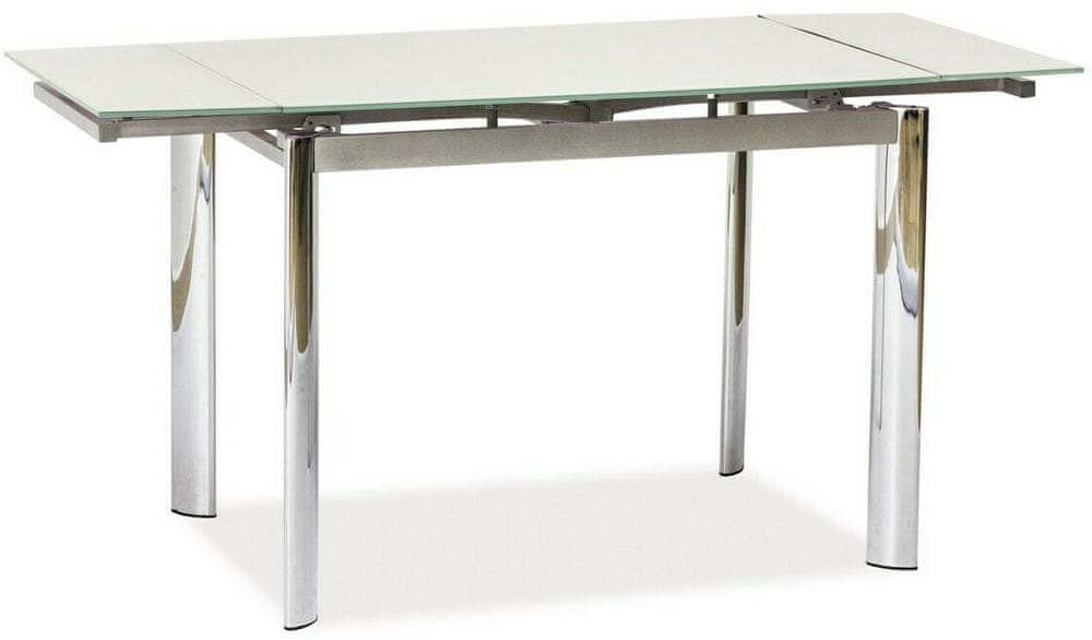 CASARREDO Jedálenský stôl GD-019 rozkladacia biely